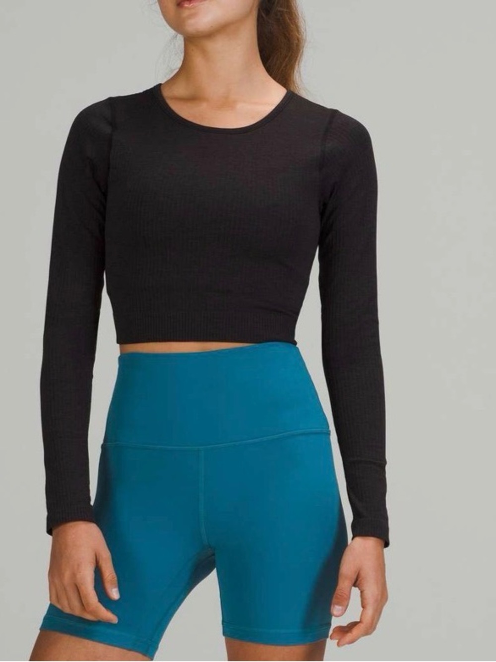 Lululemon Ebb to Street Long Sleeve Black Size 2 NWT